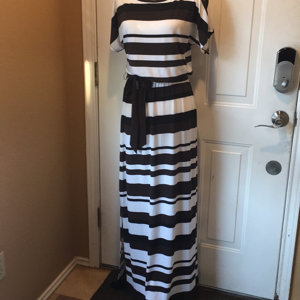 NWOT Chicos stripe maxi dress size 0